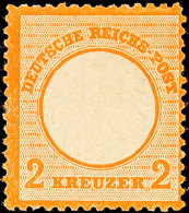 2 Kr. Orange, Farbfrisches Prachtstück, Ungebraucht Mit Originalgummierung Und Kleinem Falzrest, Gepr. Krug... - Otros & Sin Clasificación