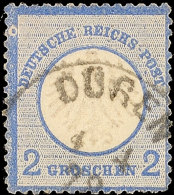 2 Gr. Kl. Brustschild, Weißer Fleck Mit Blauem Punkt Im Linken Rand Oben, K1 Düren 1.4.72, Katalog: 5... - Otros & Sin Clasificación