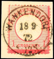 "WANKENDORF 18 9 72" - K1, Schleswig-Holstein, Ideal Auf Luxus-Briefstück 1 Gr., Katalog: 4 BSWANKENDORF... - Otros & Sin Clasificación