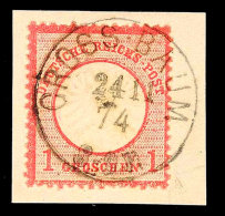 "GROSS-BAUM 24 11 74" - K1, OPD Königsberg, Klar Auf Briefstück 1 Gr., Leichter Diagonalbug, Katalog: 19... - Other & Unclassified