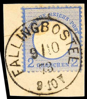 "FALLINGBOSTEL 9/10 73" - K1, Herrlich Klar Und Vollständig Auf Luxusbriefstück 2 Gr. Großer... - Autres & Non Classés