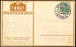 "LEIPZIG INTERN. BAUFACH-AUSSTELLUNG 18.10.13", Klar Auf Offizieller Postkarte  BFLEIPZIG Inner. Architecture... - Sonstige & Ohne Zuordnung