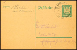 "EISENBAHN-AUSSTELLUNG 1924 SEDDIN Bei WANNSEE 2.10.24" Auf 5 Pfg. Ganzsachenkarte Mit Text Nach Berlin, Pracht,... - Autres & Non Classés