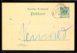 "HAGEN-BETZDORF ZUG 22" - Bahnpost-Ovalstempel, Auf GS-Postkarte 5 Pfg In 1893 Mit Absenderangabe Aus... - Autres & Non Classés