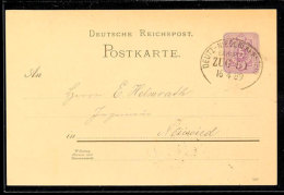 "DEUTZ-NIEDERLAHNSTEIN ZUG 51" - Bahnpost-Ovalstempel, Auf GS-Postkarte 5 Pfg Mit Absenderangabe "Niederdollendorf... - Otros & Sin Clasificación