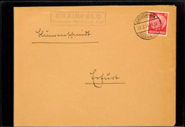 "CREINFELD Grebenhain (Oberhessen) Land", Klar Auf Brief 1934 Nach Erfurt  BFCREINFELD Grebenhain (Oberhessen)... - Sonstige & Ohne Zuordnung
