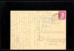 "Beggerow / 4 / über Demmin" (mit Postleitzahl), Auf Bildpostkarte 23.02.1945 Nach Wiesenburg/Mark ... - Other & Unclassified