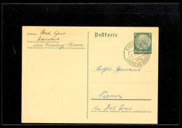 "EISENBACH über CAMBERG (NASSAU) 2.1.37", Auf GS-Postkarte Nach Nievern  BFEISENBACH Over CAMBERG (NASSAU)... - Autres & Non Classés