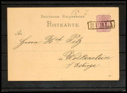 5 Pfg Ganzsache Mit Klaren Nachverwendetem R1 "RUHLA", Katalog: P12 BF5 Pfg Postal Stationery With Clearly... - Sonstige & Ohne Zuordnung