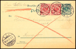 "HÖHR 6.9.97" - Kreisgitterstegstempel, Eilboten-GS-Postkarte 5 Pfg Mit ZuF 2x 10 Pfg Nach Neuwied,... - Otros & Sin Clasificación