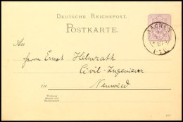 "AACHEN 1 *b 6 12 87" - K2, Aptierter DAS-Stempel, Rheinische Innenaptierung, Auf GS-Postkarte 5 Pfg Nach Neuwied,... - Otros & Sin Clasificación