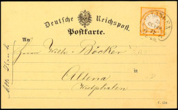 "SOLINGEN 15.OCTBR.72" (Spalink 34-3), Klar Auf Postkarte Mit  1/2 Gr. Kleiner Schild Orange Nach Altena, Etwas... - Autres & Non Classés