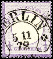 "NERÖOM 5 11 72" - (Spalink 1N4a), Klar Und Zentrisch Auf Tadelloser 1/4 Groschen Kleiner Schild, Violett,... - Otros & Sin Clasificación