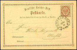 "CREFELD BHF. 8 JUNI 74", Sp. 6-8, Klar Auf GA-Karte ½ Gr. Nach Elberfeld, Sp. 200, Katalog: DRP1... - Autres & Non Classés