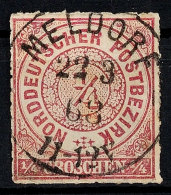 "MELDORF 22 3 68" - Ablöser-K1, Perfekt Zentrisch Klar Auf NDP 1/4 Gr. Durchstochen, Katalog: 1 OMELDORF... - Other & Unclassified