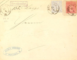 1 Gr. Rosa A. Sachsen 1 Ngr. Rosa, Großes Format, Sächsischer Klappenstempel, Mit Zusatzfrankatur MiNr.... - Sonstige & Ohne Zuordnung