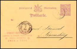 "OWEN 10 5 87" - K3, Auf GS-Postkarte 5 Pfg Nach Braunschweig, Katalog: P26 BFOWEN 10 5 87 - Three Circle... - Autres & Non Classés