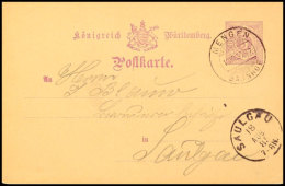 "MENGEN BAHNHOF 18 VIII 85" - Datumsbrückenstempel, Auf GS-Postkarte 5 Pfg Nach Saulgau, Katalog: P26... - Autres & Non Classés