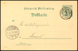 "BERNLOCH 20/4 99" - K3, Auf GS-Postkarte 5 Pfg Nach Neuwied, Katalog: P37 BFBERNLOCH 20 / 4 99 - Three Circle... - Otros & Sin Clasificación
