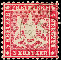 "HESLACH 13/8 65" - K3, Zart Auf Farbfrischem Prachtstück 3 Kr., Gepr. Irtenkauf BPP, Katalog: 26c... - Other & Unclassified