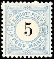 5 Mark Freimarke, Abart "Doppeldruck Der Wertziffer", Tadellos Postfrisches Luxusstück, Fotoattest Winkler BPP... - Sonstige & Ohne Zuordnung