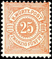 25 Pfg Braunorange, Tadellos Postfrisches Kabinettstück, Fotobefund Winkler BPP (2016): "einwandfrei", Mi.... - Otros & Sin Clasificación