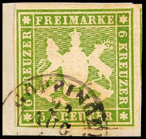 6 Kr. Hellgrünoliv Tadellos Auf Briefstück, Gut Bis überrandig, Mi. 140.-, Katalog: 13a BS6 Kr.... - Other & Unclassified