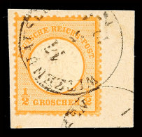 "WITZENHAUSEN" - K1, Auf Briefstück DR 1/2 Gr. Großer Brustschild Mit Schöner Wappenprägung,... - Autres & Non Classés