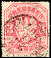 "WERNSHAUSEN 20 11 1867" - K1, Fast Voll Auf Preußen 3 Kr., Kleiner Eckbug Und Helles Stellchen, Katalog:... - Autres & Non Classés