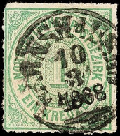 "WERNSHAUSEN 10 3 1868" - K1, Auf NDP 1 Kr., Katalog: NDP 7 OWERNSHAUSEN 10 3 1868 - Single Circle Cancel, On... - Autres & Non Classés