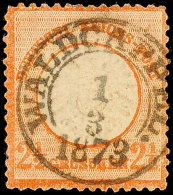 "WALDCAPPEL 1 3 1873" - K2, Zentrisch Auf DR 2 1/2 Gr. Großer Brustschild, Kleine Mängel, Katalog: DR21a... - Otros & Sin Clasificación