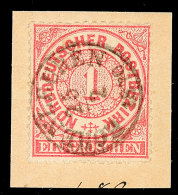 "HOHENLEUBEN 25/2 1870" - Fingerhut-K1, Zentrisch Klar Auf Briefstück NDP 1 Gr., Katalog: NDP 16... - Otros & Sin Clasificación