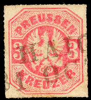 "HAIGER 31. OCTOBER" - L2, Teilabschlag Auf Preußen 3 Kr., Unten Kleiner Verschlossener Spalt, Katalog: Pr.24... - Otros & Sin Clasificación