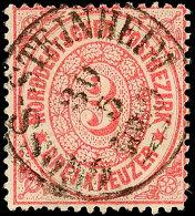 "GROSS-STEINHEIM 30 5 1869" - K1, Zentrisch Auf NDP 3 Kr., Katalog: NDP21 OGROSS-STEINHEIM 30 5 1869 - Single... - Otros & Sin Clasificación