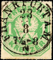 "FRANKFURT A.M. 23 8 (1867)" - K1, Haferkamp Type 17 (Feuser 127), Zentrisch Klar Auf Preussen 1 Kr., Kabinett,... - Otros & Sin Clasificación