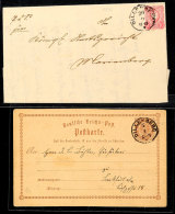 "DILLENBURG" - K1, Auf GS-Postkarte DR 1/2 Gr. (Bug) Sowie Auf Drei Briefen DR 10 Pfge Aus 1876 (2) Und 1878,... - Autres & Non Classés