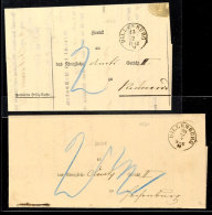 "DILLENBURG" - K1, Auf Zwei Austaxierten Post-Insinuations-Documenten Aus 1871, Katalog: NDP BFDILLENBURG -... - Autres & Non Classés