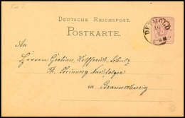 "DETMOLD 16 2 (1877)" - K1, Auf GS-Postkarte DR 5 Pfge Nach Braunschweig, Katalog: DR P5 BFDETMOLD 16 2 (1877)... - Sonstige & Ohne Zuordnung