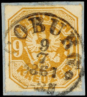 "COBURG 9 7 1867" - K1, Zentrisch Klar Auf Kleinem Luxusbriefstück Preußen 9 Kr., Katalog: Pr.26... - Sonstige & Ohne Zuordnung