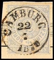 "CAMBURG 22 7 1870" - K1, Klar Auf Briefstück NDP 2 Gr., Rechts Flach Gezähnt, Katalog: NDP 17... - Autres & Non Classés