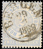 "BERGEN 29 6 1869" - K1, Auf Prachtstück NDP 2 Gr., Nicht Häufige Nachverwendung, Katalog: NDP 17... - Sonstige & Ohne Zuordnung