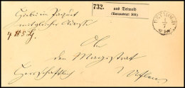 "DETMOLD 1/7 (1864)" - K1, Auf Paketbegleitbrief, Nebst Vermerk "Herrschaftlich" Und Taxquadrat-Paket-Zettel... - Other & Unclassified