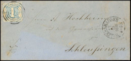 "279" Nebst K1 "WALTERSHAUSEN 17 10 1864" Auf Postvereinsbrief Mit Dreiseitig Breitrandiger 1 Sgr. über Gotha... - Otros & Sin Clasificación