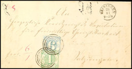 "258" Nebst K1 "MEININGEN 28 11 (1864)" Auf über 1 Loth Schwerem Postbezirksbrief, Mit 1 Kr. II.Ausgabe Als... - Otros & Sin Clasificación