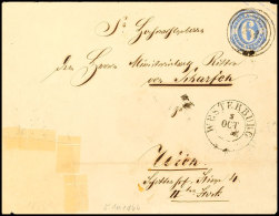 "214" Nebst K2 "WESTERBURG 5 OCT. (1866)" Auf GS-Umschlag 6 Kr. Im Großen Format, Als Postvereinsbrief... - Otros & Sin Clasificación