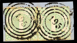 "195" - MONTABAUR, Zwei Klare Abschläge Auf Briefstück Mit Waager. Paar 1 Kr. IV.Ausgabe, Minimal Patina,... - Autres & Non Classés