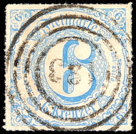 "183" - HERBORN, Zentrisch Auf 6 Kr. V.Ausgabe, Helle Stellen, Katalog: 53 O183 - HERBORN, Centered On 6 Kr. V.... - Autres & Non Classés