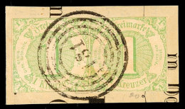 "181" - HAIGER, Einzelabschlag Auf Briefstück Mit Waager. Paar 1 Kr. Grün, Katalog: 20(2) BS181 -... - Autres & Non Classés