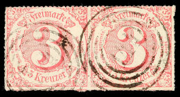 "144" - ORTENBERG, Zwei Abschläge Auf Nicht Häufigem Waager. Paar 3 Kr. IV.Ausgabe, Etwas Erhöht... - Autres & Non Classés