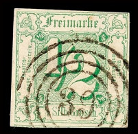 "39" - MARBURG, Klar Auf Farbfrischer, Allseits Breitrandiger 1/2 Sgr. Grün, Punkthell, Sem-Katalogwert 150.-,... - Autres & Non Classés